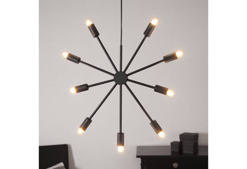 STAR TRADING Hängeleuchte Hängeleuchte Pendel Sternleuchte 9-flammig E14 Fassung 56cm schwarz STAR TRADING Hängeleuchte Hängeleuchte Pendel Sternleuchte 9-flammig E14 Fassung 56cm schwarz von STAR TRADING