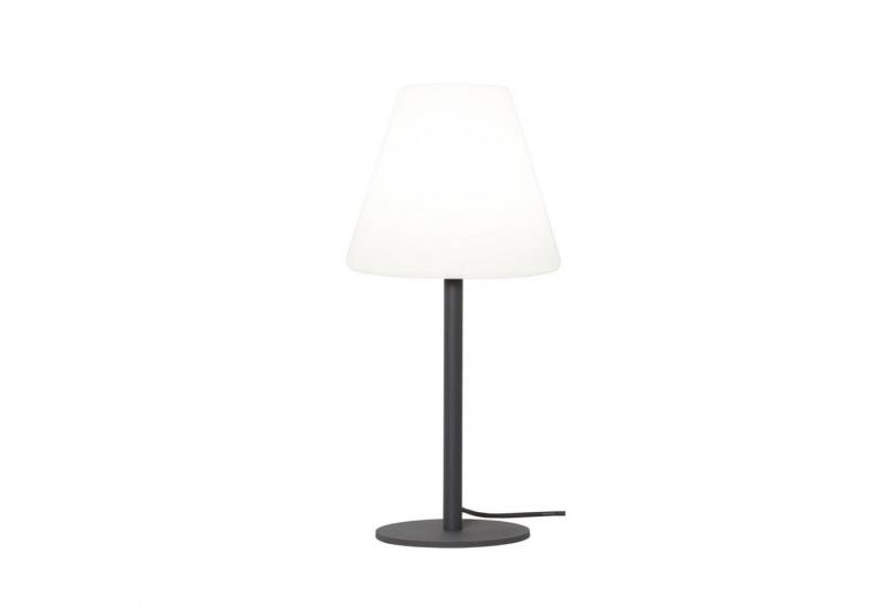 STAR TRADING LED Außen-Tischleuchte Garten Beistelllampe/Tischlampe 60cm weißer Lampenschirm E27 Außen von STAR TRADING