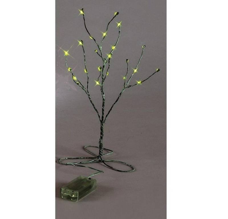 STAR TRADING LED-Leuchtzweig 725-53 LED Minitree 30x15 cm grün Batteriebetrieb von STAR TRADING