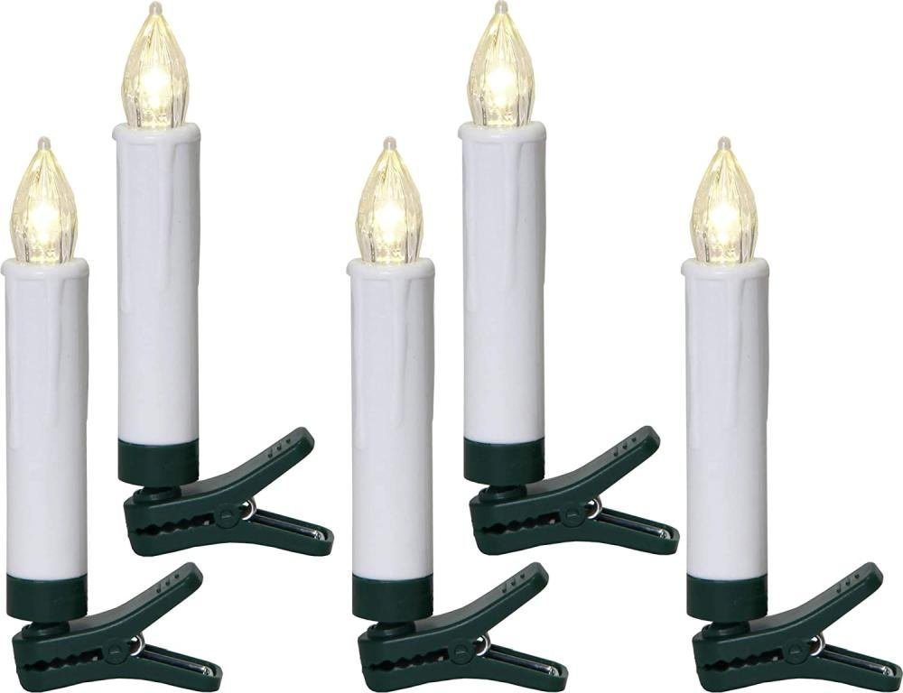 STAR TRADING LED-Christbaumkerzen 003-51-1 LED Kerzen Ergänzungsset 5er weiß ww von STAR TRADING