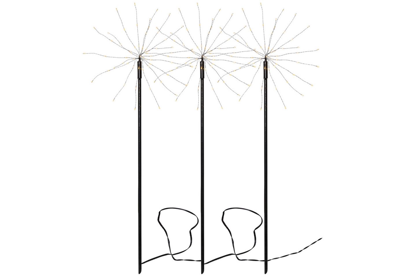 STAR TRADING LED Dekofigur Firework Outdoor, LED Leuchtstäbe,Firework', Outdoor Feuerwerk, Netzbetrieb, warmweiß von STAR TRADING