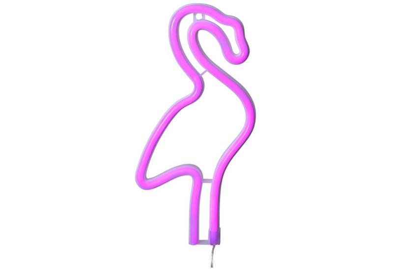 STAR TRADING LED Dekolicht, Batterie Deko-Silhouette LED Flamingo Neonlight von STAR TRADING