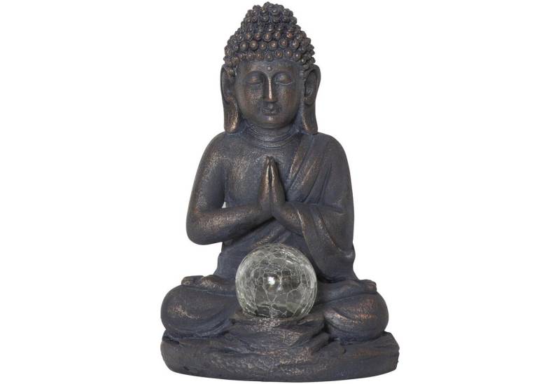 STAR TRADING LED Solarleuchte Solardeko Buddha, LED Solar-Buddha, Gartendeko mit Dämmerungssensor, Polyresin, grau-gol STAR TRADING LED Solarleuchte Solardeko Buddha, LED Solar-Buddha, Gartendeko mit Dämmerungssensor, Polyresin, grau-gol von STAR TRADING