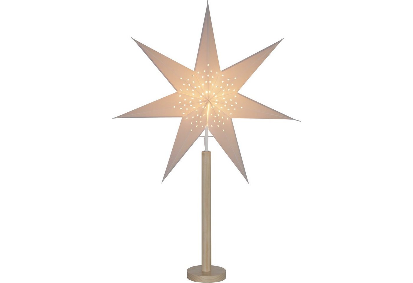 STAR TRADING LED Dekolicht Elice, Star Trading Stehlampe Weihnachtsstern Elice von Star Trading, 3D Papi von STAR TRADING