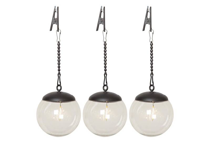 STAR TRADING LED Solarleuchte Globe, Solar-Hängeleuchte Globe 3er-Set von STAR TRADING