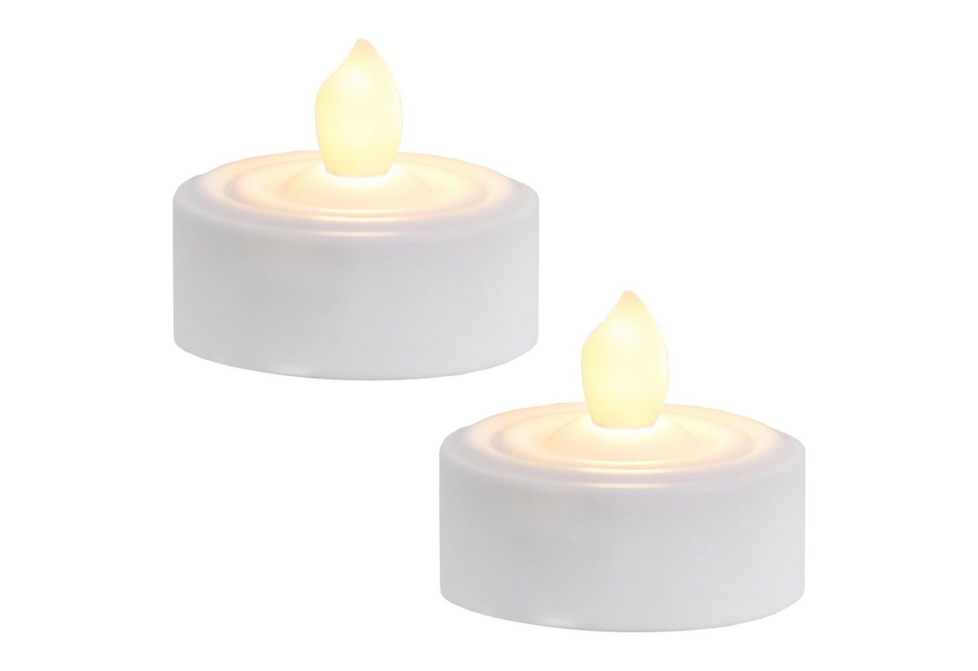 STAR TRADING LED-Kerze LED Teelicht,Paulo', 2er-Set, mit Timer (1-tlg) von STAR TRADING