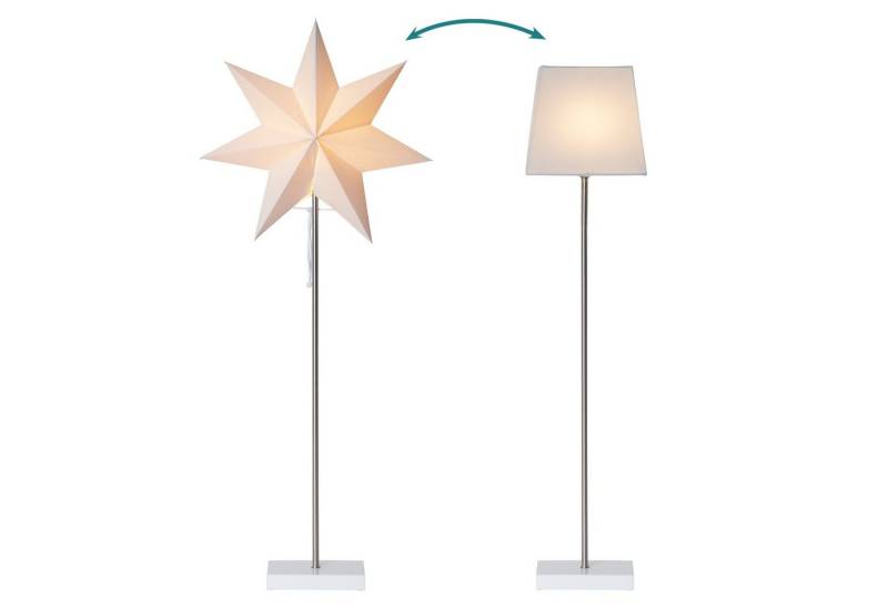 STAR TRADING LED Dekolicht Moa, Stehlampe mit Wechselschirm Moa 3D Papierstern Weihnachten oder eckige STAR TRADING LED Dekolicht Moa, Stehlampe mit Wechselschirm Moa 3D Papierstern Weihnachten oder eckige von STAR TRADING