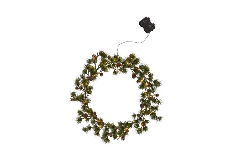 STAR TRADING LED Dekolicht Outdoor Tannenkranz Larix, LED Tannenkranz,Larix' aus künstlicher Lärche, batteriebetrieben, Tim STAR TRADING LED Dekolicht Outdoor Tannenkranz Larix, LED Tannenkranz,Larix' aus künstlicher Lärche, batteriebetrieben, Tim von STAR TRADING