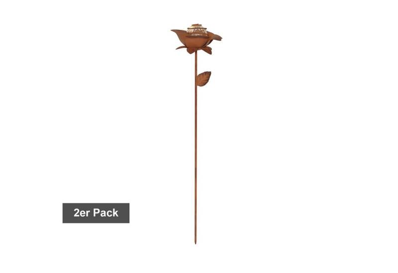 STAR TRADING LED Dekolicht Oxida, LED Solar-Dekoleuchten,Oxida, Blumen, Dämmerungssensor, 2er Set, ros STAR TRADING LED Dekolicht Oxida, LED Solar-Dekoleuchten,Oxida, Blumen, Dämmerungssensor, 2er Set, ros von STAR TRADING