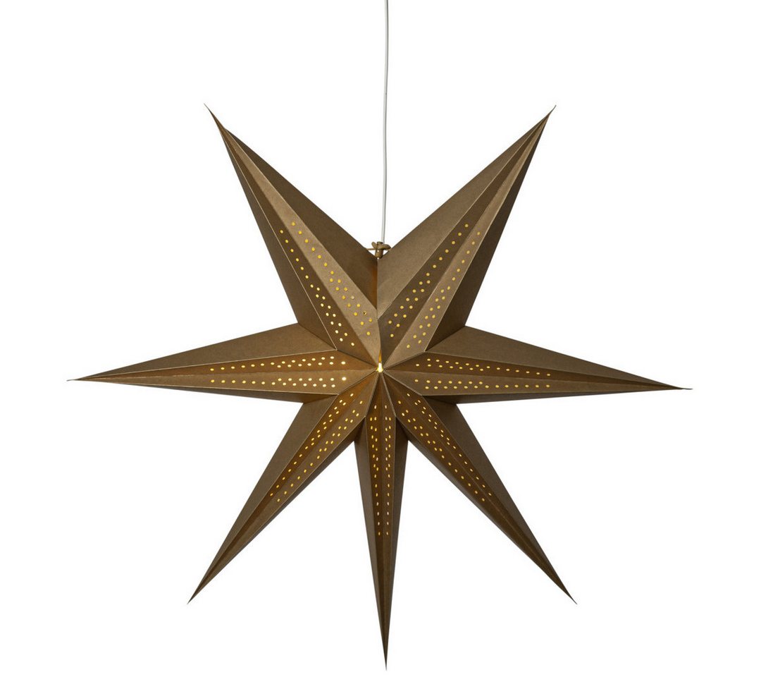 STAR TRADING LED Dekolicht Point, Papierstern Point 60 cm Gold – Adventsstern für Fenster & Wand STAR TRADING LED Dekolicht Point, Papierstern Point 60 cm Gold – Adventsstern für Fenster & Wand von STAR TRADING