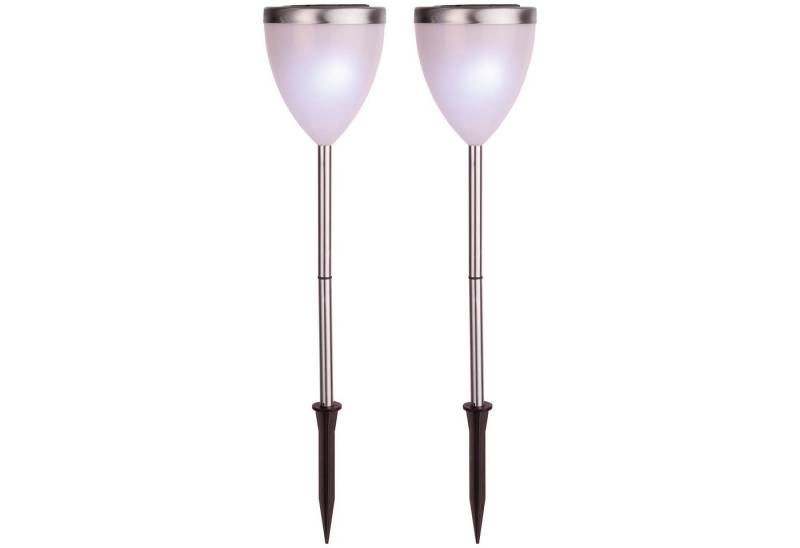 STAR TRADING LED Solarleuchte, Solar-Gartenleuchte Vigo 2er-Set von STAR TRADING