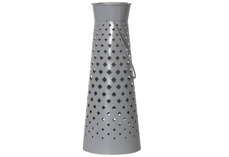 STAR TRADING LED Solarleuchte, Solar-Laterne Romby, grau, 15x38,5cm von STAR TRADING