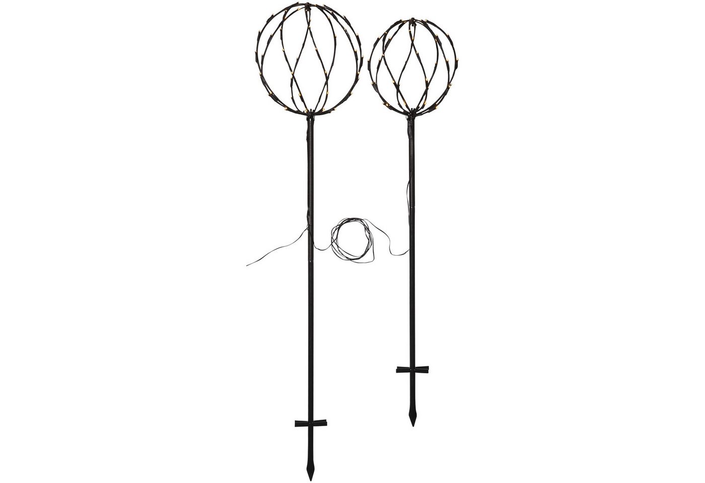 STAR TRADING LED Dekofigur Sphere, LED Dekoration Sphere 2er-Set von STAR TRADING