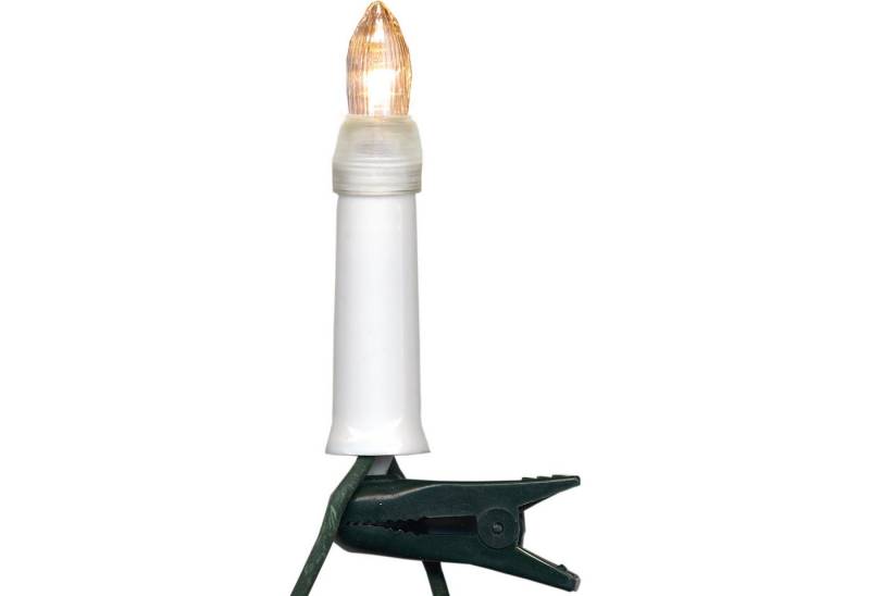 STAR TRADING LED-Lichterkette Weihnachtsbaumkerzen Lichterkette Candle, 16-flammig, weiß, Weihnachtsbaumkerzen Lichterkette 'Candle', 16-flammig, weiß von STAR TRADING