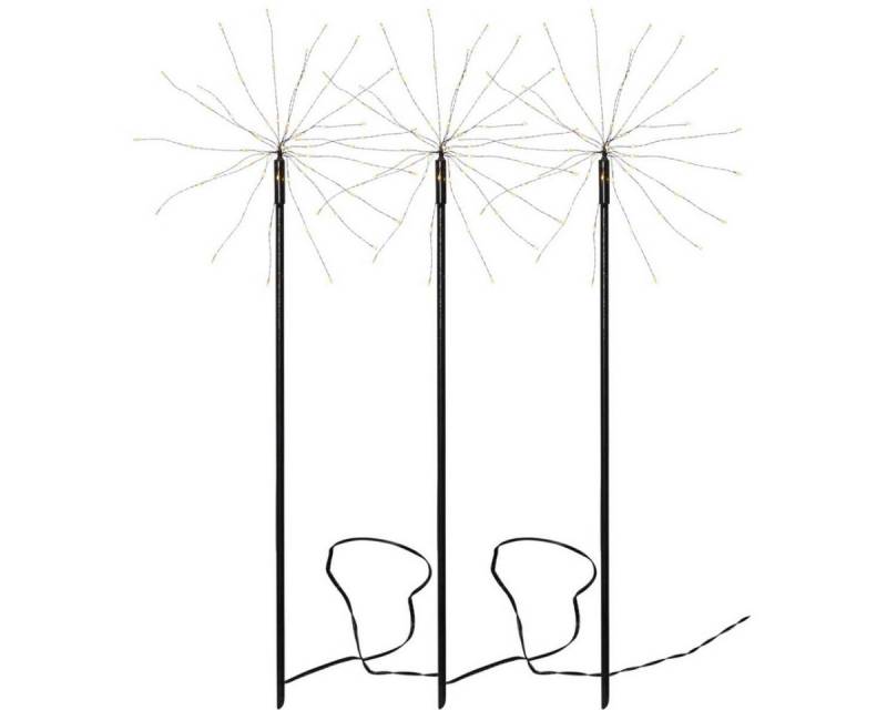 STAR TRADING LED Gartenstrahler LED Gartendekoleuchte FEUERWERK 65cm je 60 warmweiße LED Außen 3St., LED Classic, warmweiß (2100K bis 3000K) von STAR TRADING