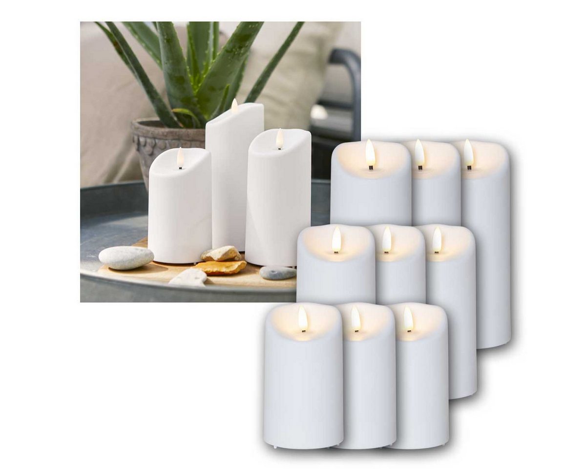 STAR TRADING LED-Kerze 9er Set LED Außen-Kerze 3D-FLAMME Timer warmweiß STAR TRADING LED-Kerze 9er Set LED Außen-Kerze 3D-FLAMME Timer warmweiß von STAR TRADING
