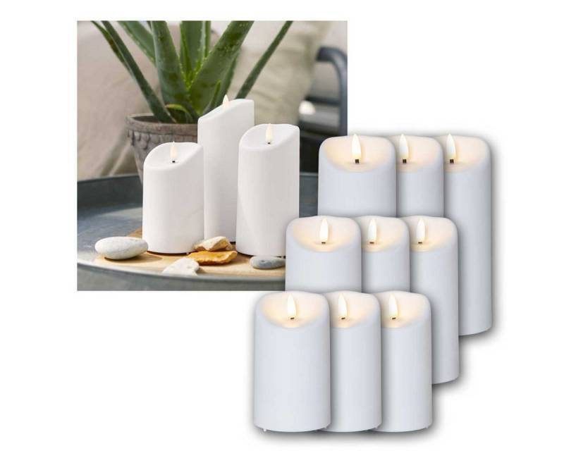 STAR TRADING LED-Kerze 9er Set LED Außen-Kerze 3D-FLAMME Timer warmweiß STAR TRADING LED-Kerze 9er Set LED Außen-Kerze 3D-FLAMME Timer warmweiß von STAR TRADING