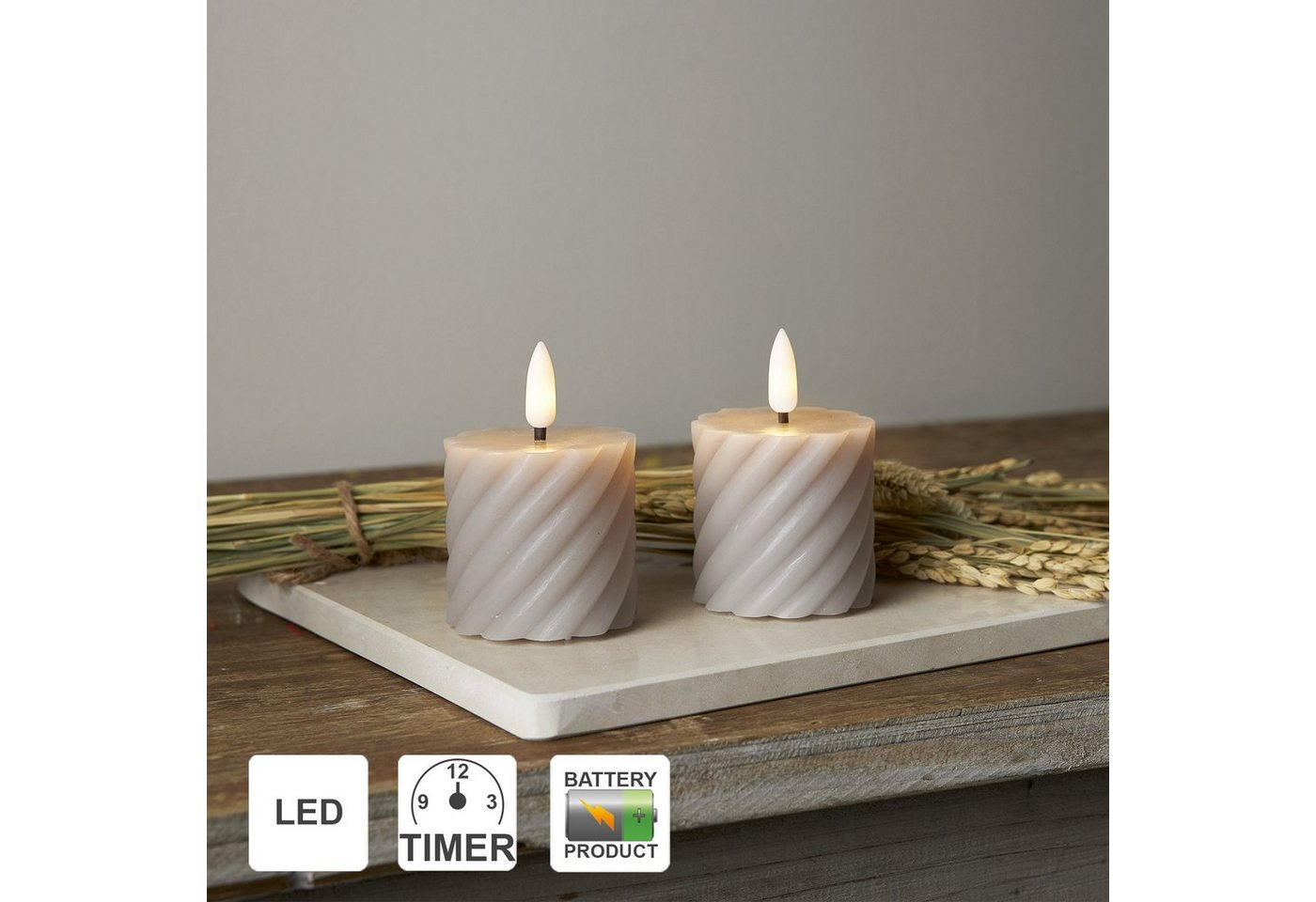 STAR TRADING LED-Kerze Flamme Swirl (1-tlg) von STAR TRADING