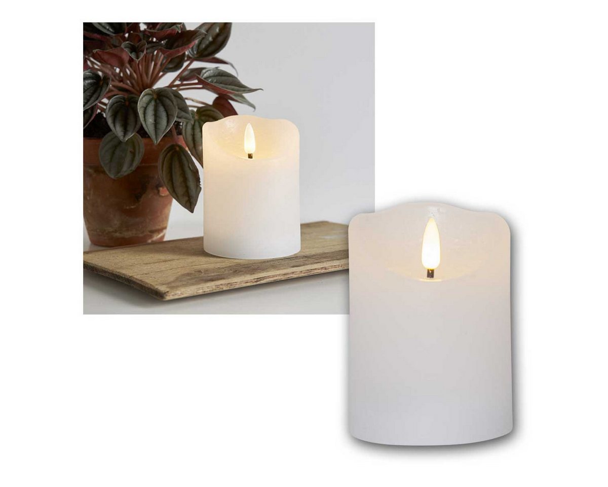 STAR TRADING LED-Kerze LED Echtwachs-Kerze 3D FLAMME RUSTIC 10cm weiß STAR TRADING LED-Kerze LED Echtwachs-Kerze 3D FLAMME RUSTIC 10cm weiß von STAR TRADING
