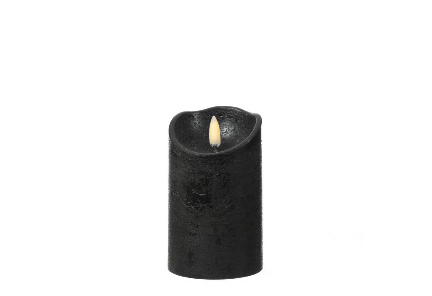 MARELIDA LED-Kerze Rustik Optik Echtwachs flackernd H: 12,5cm D: 7,5cm Timer schwarz MARELIDA LED-Kerze Rustik Optik Echtwachs flackernd H: 12,5cm D: 7,5cm Timer schwarz von MARELIDA