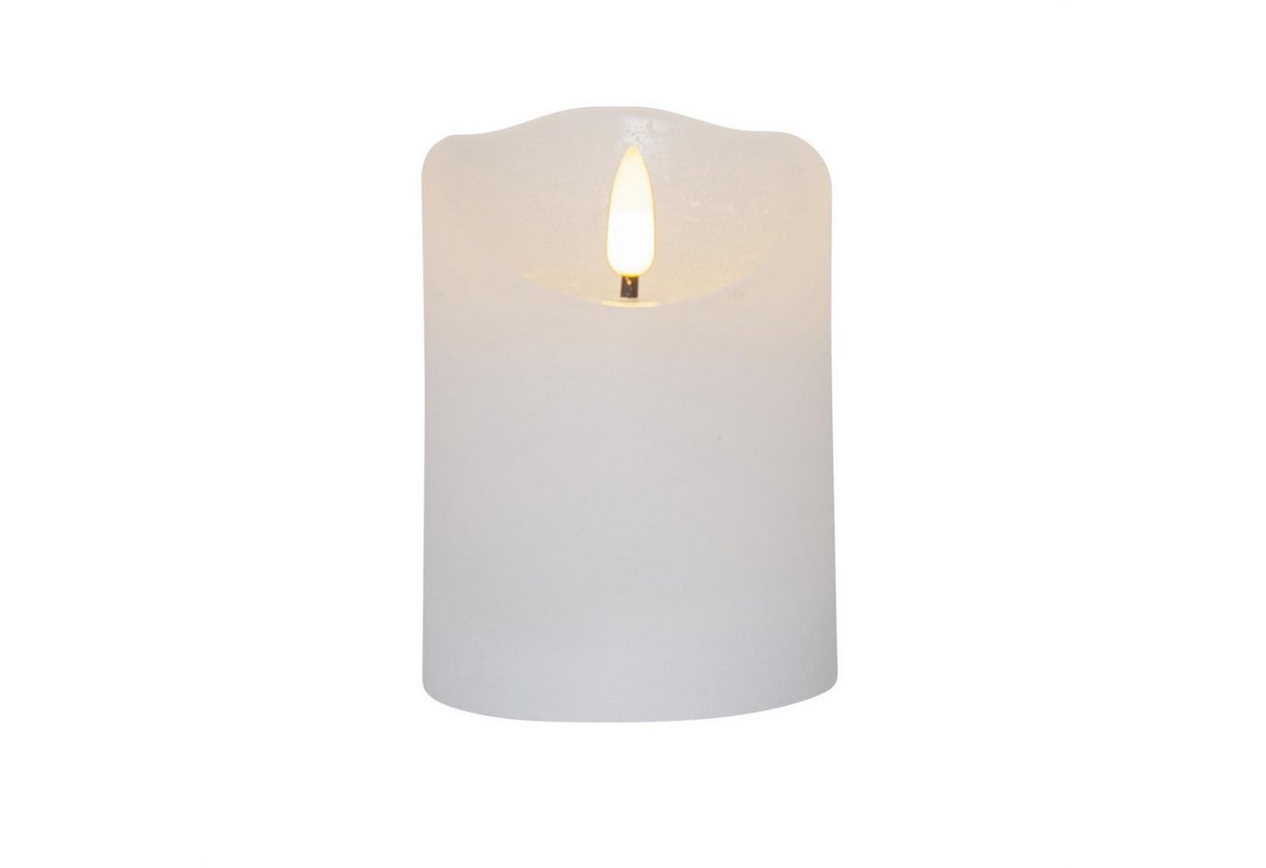STAR TRADING LED-Kerze Rustik Optik Echtwachs flackernde Flamme H: 10cm Timer Batterie weiß STAR TRADING LED-Kerze Rustik Optik Echtwachs flackernde Flamme H: 10cm Timer Batterie weiß von STAR TRADING