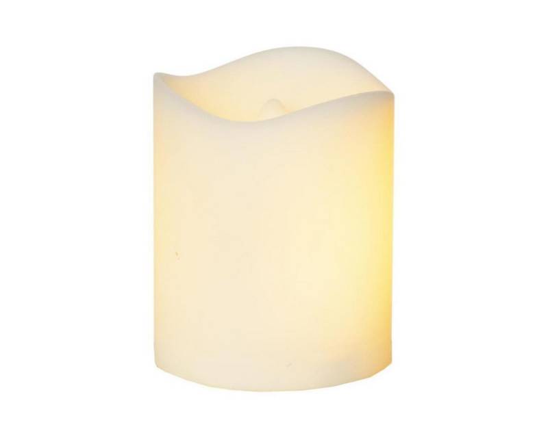MARELIDA LED-Kerze LED Mini Kerze Grabkerze mit Feuereffekt mit Batterien H:7cm f. Außen von MARELIDA