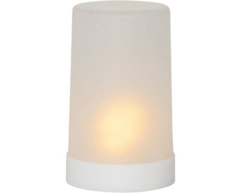 MARELIDA LED-Kerze LED Windlicht auch für Laternen H: 14,5cm Timer gefrostet für Außen von MARELIDA
