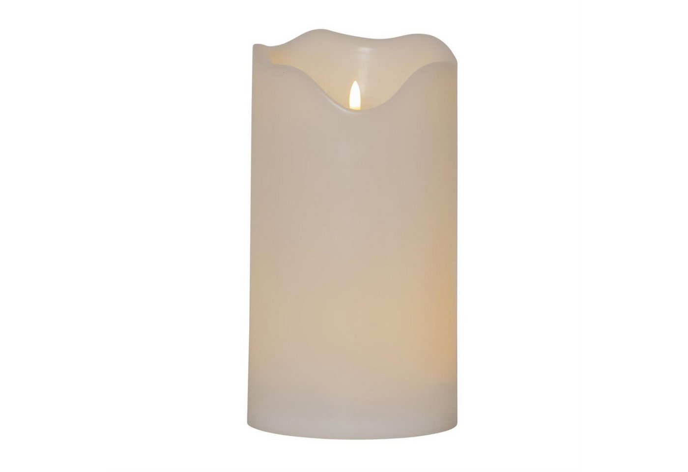 STAR TRADING LED-Kerze LED XXL Kerze Flamme Kunststoff flackernd H:30cm für Balkon Terrasse von STAR TRADING