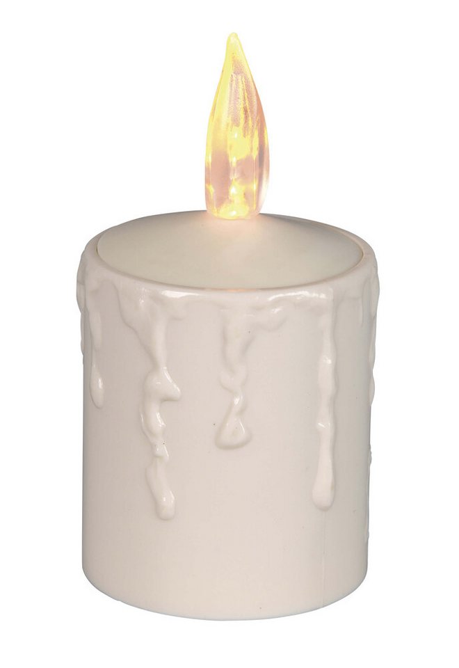 STAR TRADING LED-Kerze "Paula" Kerze, batteriebetrieben, 60x60mm von STAR TRADING