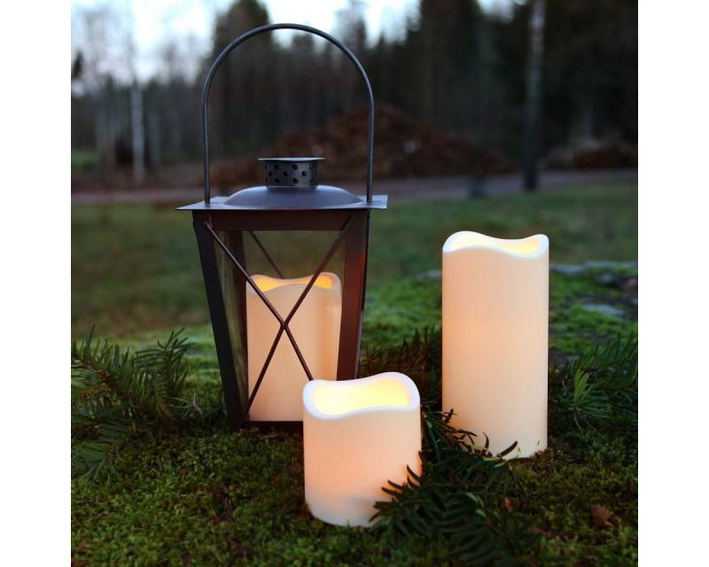 STAR TRADING LED-Kerze Stumpenkerze flackernd H: 7,5cm Batteriebetrieb Timer f. Außen creme STAR TRADING LED-Kerze Stumpenkerze flackernd H: 7,5cm Batteriebetrieb Timer f. Außen creme von STAR TRADING