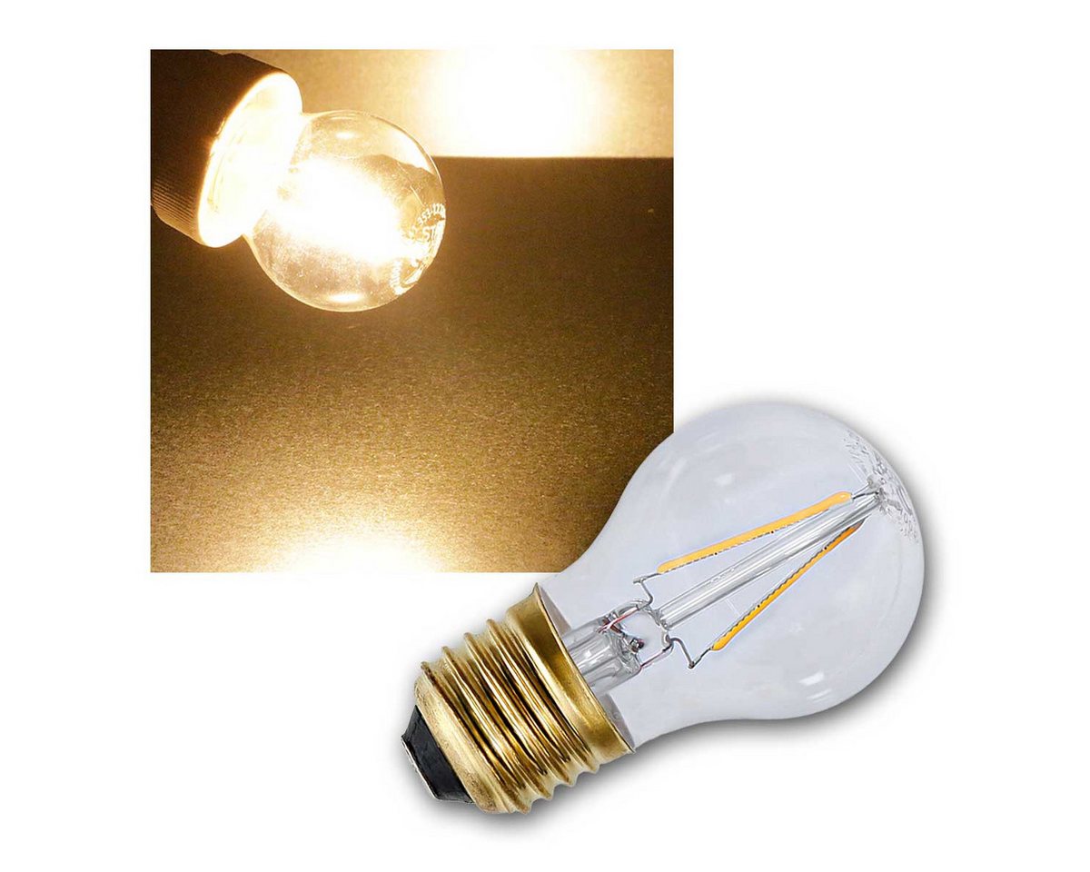 STAR TRADING LED-Leuchtmittel E27 Filament LED Birnen 5er Set, warmweiß 2100K von STAR TRADING