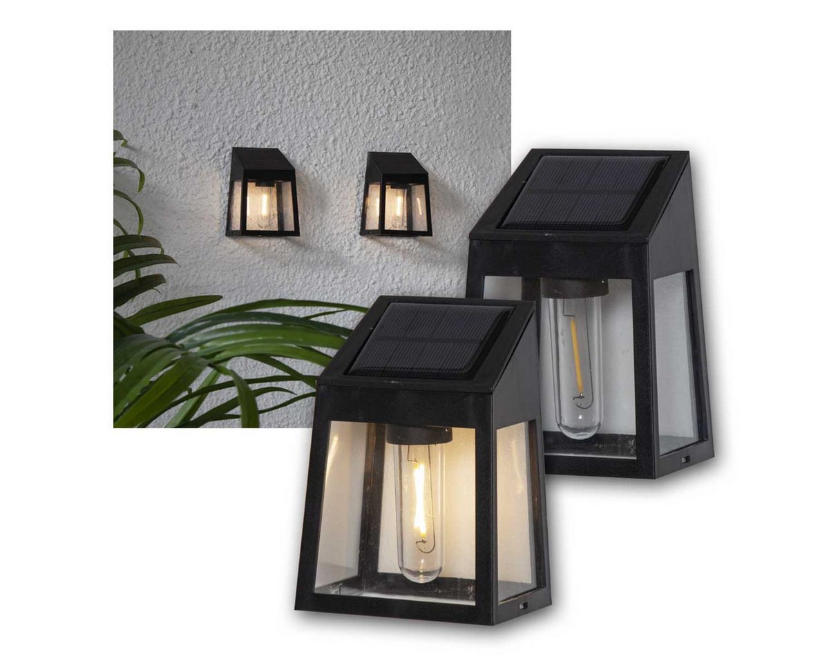 STAR TRADING LED-Leuchtmittel Solar Wandleuchten WALLY FILAMENT 2er Set, schwarz STAR TRADING LED-Leuchtmittel Solar Wandleuchten WALLY FILAMENT 2er Set, schwarz von STAR TRADING