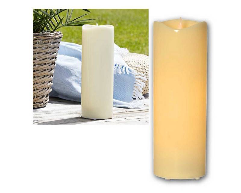 STAR TRADING LED-Leuchtmittel große LED Außen-Kerze, GRANDE 38cm, mit Timer, warmweiß von STAR TRADING