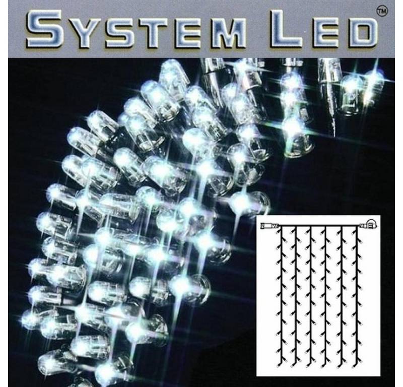 STAR TRADING LED-Lichterkette 465-58 System LED Lichtervorhang extra 102er 1x2m cool light / schwarz von STAR TRADING