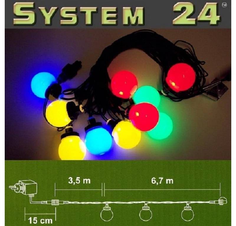STAR Systemlichterkette 492-51 System 24 LED Partykette Start inkl. Trafo von STAR