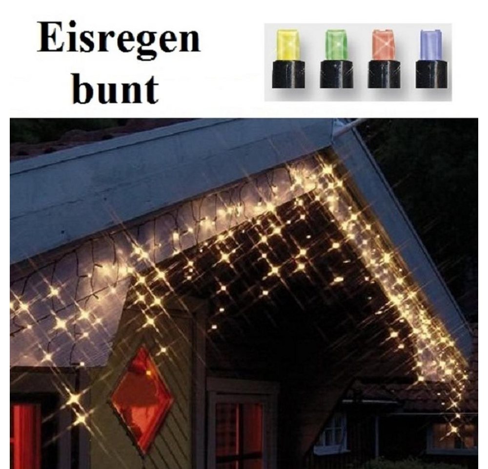 STAR LED-Lichterkette 498-51 LED Eisregen Lichterkette 144er bunt von STAR