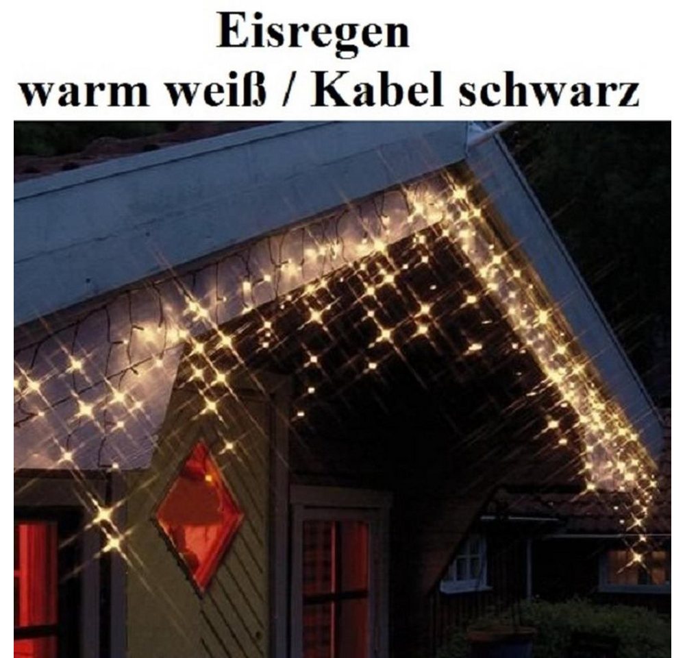 STAR LED-Lichterkette 498-56 LED Eisregen Lichterkette 144er warmweiß von STAR