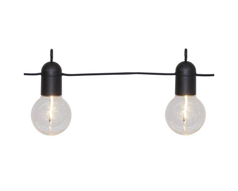 STAR TRADING LED-Lichterkette für Party Biergarten 10 Kugeln Filament LED 3,6m Batterie Timer, 10-flammig von STAR TRADING