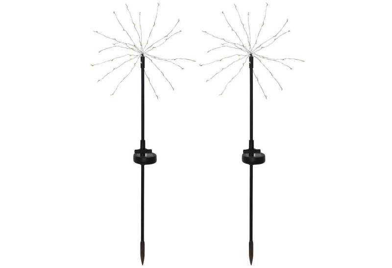 STAR TRADING LED Solarleuchte, Solar-Erdspieß Firework 2er-Set von STAR TRADING