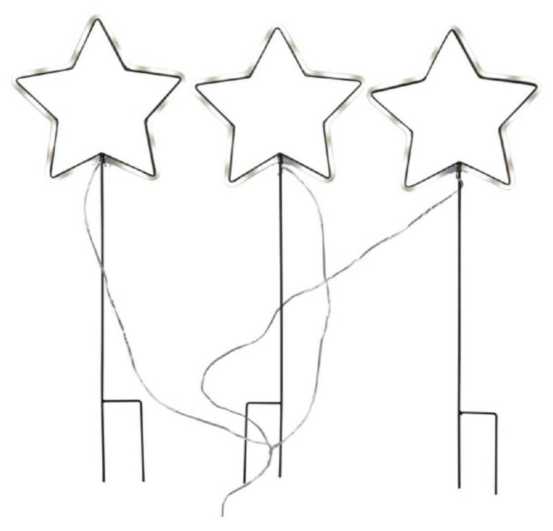 STAR TRADING LED Solarleuchte 857-07 LED-Lichterstern "Neonstar" 3er Set 220x60cm 8 Funktionen von STAR TRADING