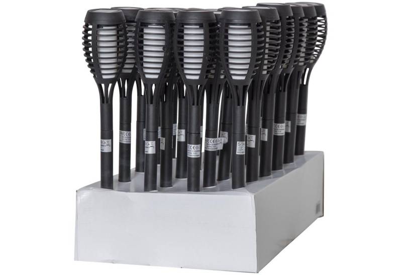 STAR TRADING LED Solarleuchte Flame Mini, Solar Wegeleuchte Flame Mini von STAR TRADING