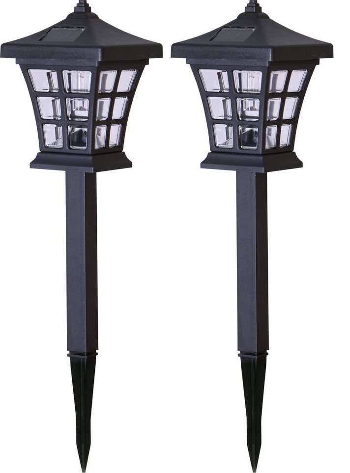 STAR TRADING LED Solarleuchte LED-Solar-Pathlights, 2er Set, Farbe: schwarz von STAR TRADING