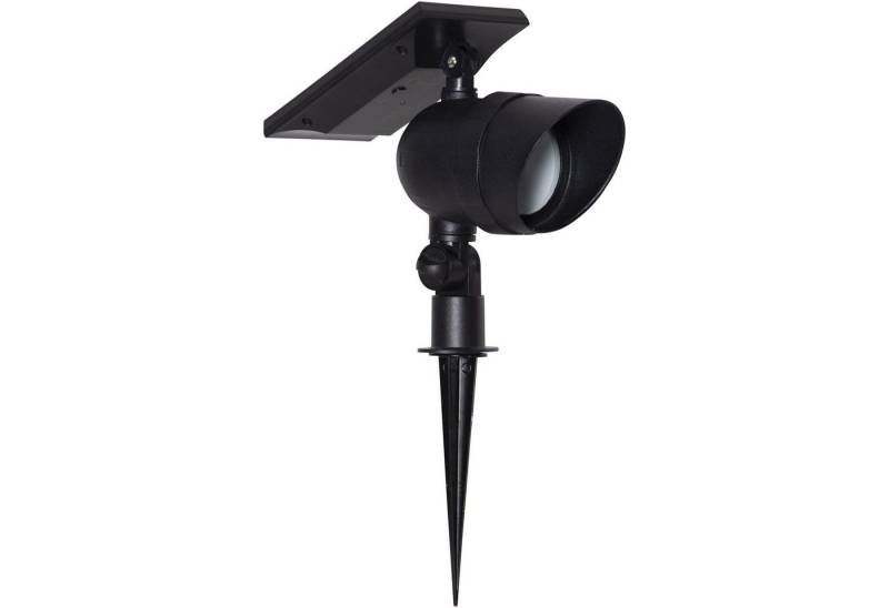 STAR TRADING LED Solarleuchte Powerspot, Solar Spotlight Powerspot, Schwarz, Erdspieß, Beleuchtung, LED, Dämmer von STAR TRADING