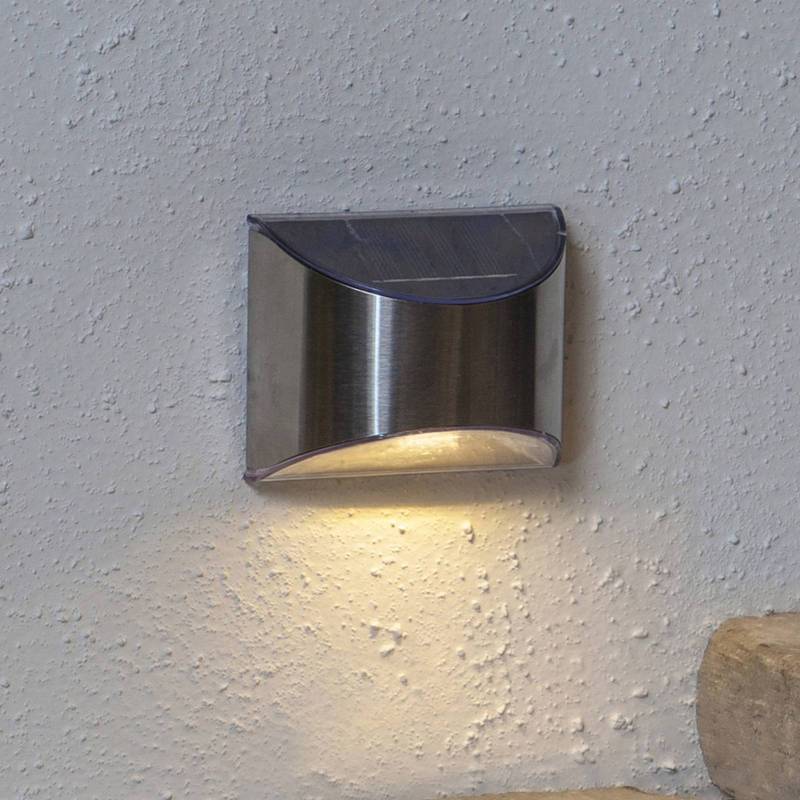 LED-Solarwandleuchte Wally, silber, 2er-Set von STAR TRADING
