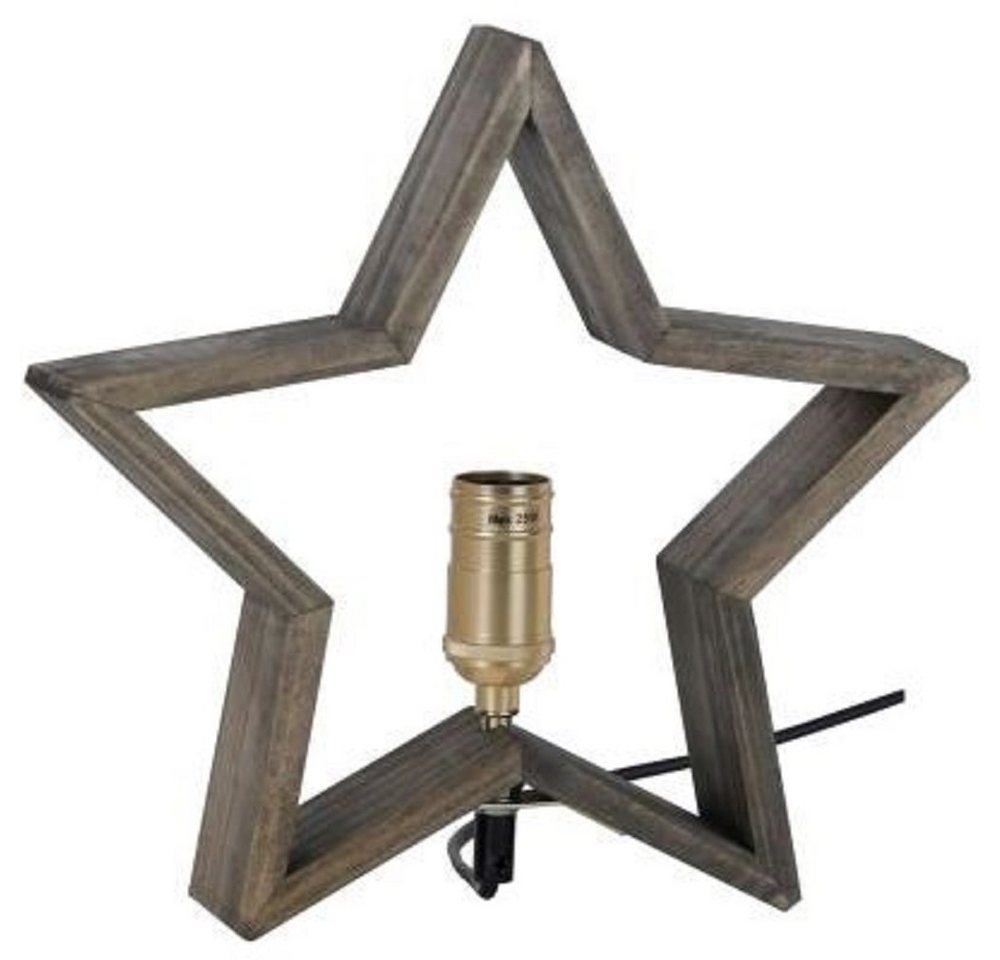 STAR TRADING LED Stern Holzstern LYSeKIL, 30cm, natur/braun von STAR TRADING