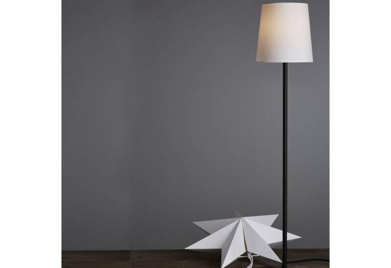 STAR TRADING LED Stern Papierstern Lampenschirm Dekoleuchte 2in1 Tischleuchte 85cm E14 von STAR TRADING