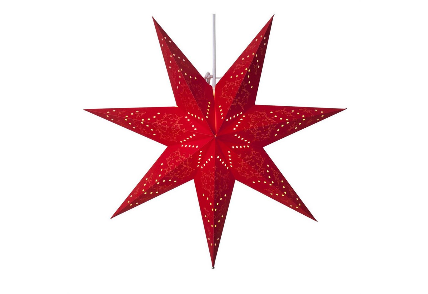 STAR TRADING LED Stern Papierstern Leuchtstern Faltstern 7-zackig hängend 51cm mit Kabel rot STAR TRADING LED Stern Papierstern Leuchtstern Faltstern 7-zackig hängend 51cm mit Kabel rot von STAR TRADING