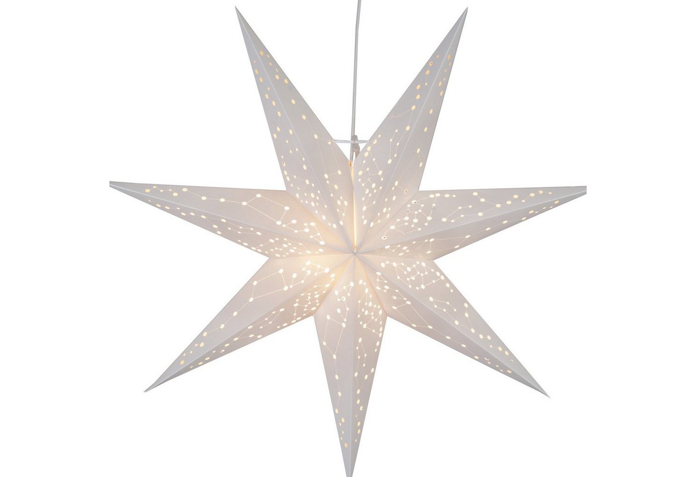 STAR TRADING LED Stern Papierstern Sternenbilder Faltstern Leuchtstern hängend 60cm mit Kabel STAR TRADING LED Stern Papierstern Sternenbilder Faltstern Leuchtstern hängend 60cm mit Kabel von STAR TRADING