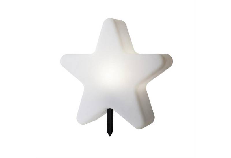 MARELIDA LED-Stern für außen Gartenleuchte Stern Deko 50cm Erdspieß E27 Fassung max 25W Außen weiß von MARELIDA