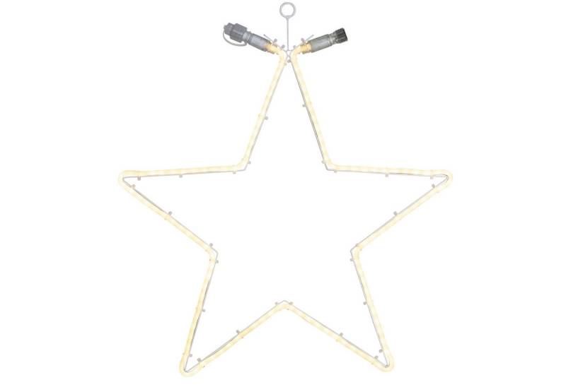 STAR TRADING LED-Stern für außen System 24 LED Stern H: 60cm koppelbar ohne Trafo Weihnachtsstern, LED Classic, warmweiß (2100K bis 3000K) von STAR TRADING